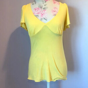 ruth Tees Short Sleeve yellow top Size Medium